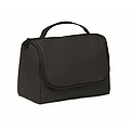 Cosmetic hanging bag in PU, black