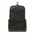 Cosmetic hanging bag in PU, black