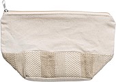 Cotton (280 gr/m2) toiletry bag with zipper.