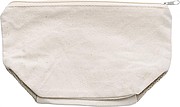 Cotton (280 gr/m2) toiletry bag with zipper.