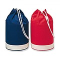 Cotton duffle bag bicolour, blue