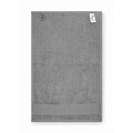 Cotton guest towel, stone grey