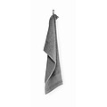 Cotton guest towel, stone grey