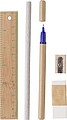 Cotton roll-up pouch with stationary set.