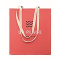 Cotton shopping bag, fuchsia