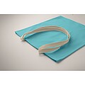 Cotton shopping bag, turquoise