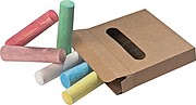 Crayons in box, brown