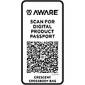Crescent 500 g/m2 Aware™ recycled crossbody bag, green