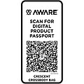 Crescent 500 g/m2 Aware™ recycled crossbody bag, navy
