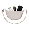 Crescent AWARE™ RPET half moon sling bag, beige