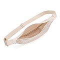 Crescent AWARE™ RPET half moon sling bag, beige