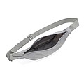 Crescent AWARE™ RPET half moon sling bag, silver grey