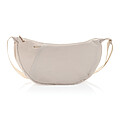 Crescent XL AWARE™ RPET half moon sling bag, beige