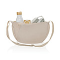 Crescent XL AWARE™ RPET half moon sling bag, beige
