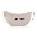 Crescent XL AWARE™ RPET half moon sling bag, beige