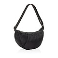 Crescent XL AWARE™ RPET half moon sling bag, black