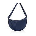 Crescent XL AWARE™ RPET half moon sling bag, navy blue