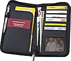 CrisMa leather travelwallet, black