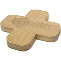 Croc bamboo trivet - small, natural