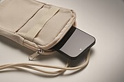 Cross body smartphone bag, beige