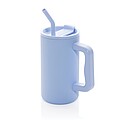 Cube RCS certified recycled steel mug 800ml, light blue