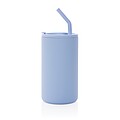Cube RCS certified recycled steel mug 800ml, light blue