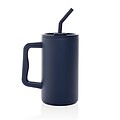 Cube RCS certified recycled steel mug 800ml, navy