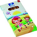 Customized set of 6 wooden crayons in a box
