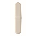 Cutlery set and case in PLA, beige