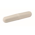 Cutlery set and case in PLA, beige