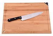 cutting board w. Knife 