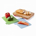 Cutting board with 4pcs hygienic boards, brown