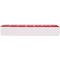 Cycle 7-day AM/PM multi-vitamin organiser, red