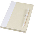 Dairy Dream A5 size reference recycled milk cartons notebook and ballpoint pen set