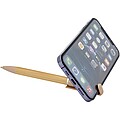 Delfina phone holder pen (blue ink), oatmeal