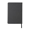 Deluxe A5 Notebook with phone pocket, black