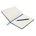 Deluxe A5 notebook with stylus pen, blue