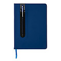 Deluxe A5 notebook with stylus pen, blue