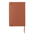Deluxe hardcover PU A5 notebook, brown
