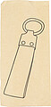 Denim keychain Enzi, blue