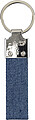 Denim keychain Enzi, blue