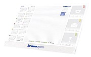 Desk pad with calendar