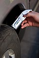 Digital tire gauge, silver