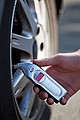 Digital tire gauge, silver