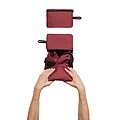 Dillon AWARE™ RPET foldable sports bag, red