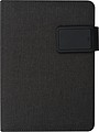 DIN A5 notebook with integrated LED light and powerbank