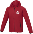 Dinlas mens lightweight jacket, red, XS