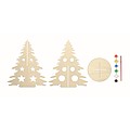 DIY wooden silhouette Christmas tree