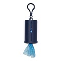Dog waste bag dispenser, navy blue