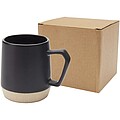 Dolce 300 ml ceramic mug with matt finish, solid black